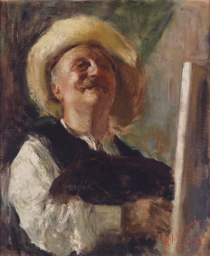 Antonio Mancini, Autoportrait, 1910