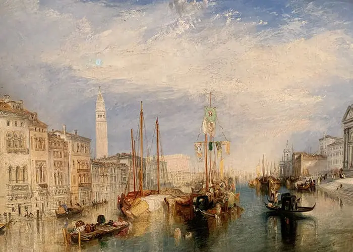 Joseph Mallord William Turner, Venise, Du porche de Madonna Della Salute (2)