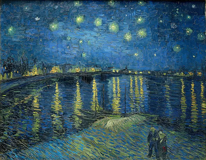 Vincent van Gogh, Nuit étoilée sur le Rhône, 1888