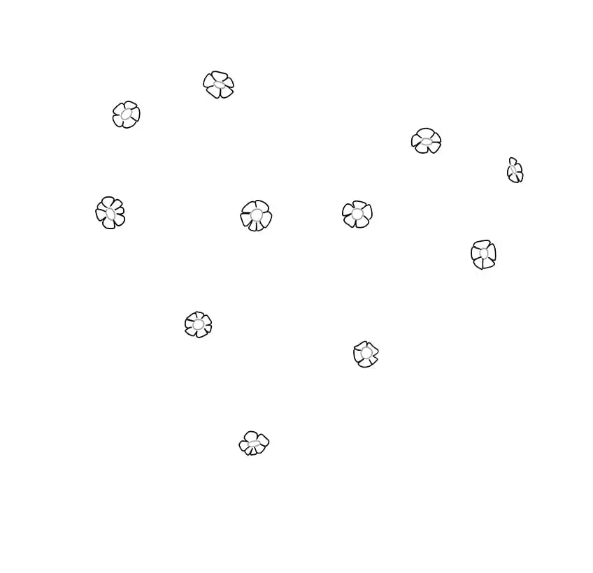 Ne m'oublie pas fleur Dessin 2