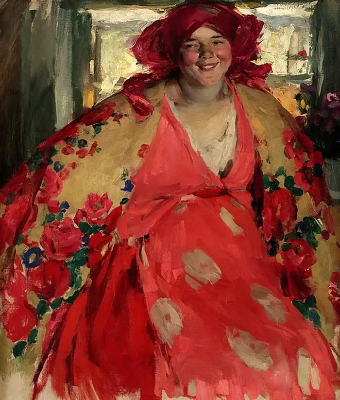 Abram Arkhipov, fille souriante