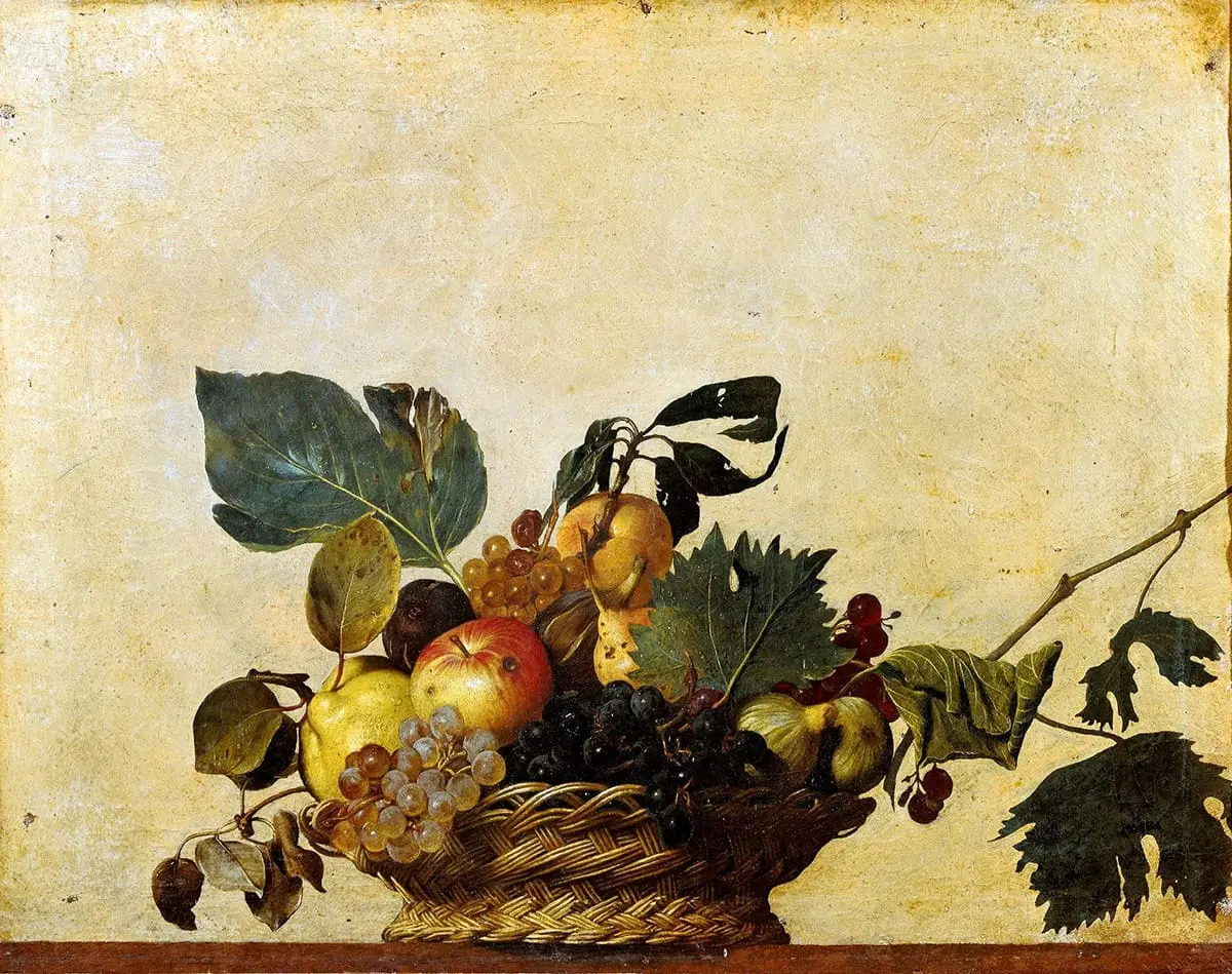 Caravage, Corbeille de fruits, vers 1596-1601