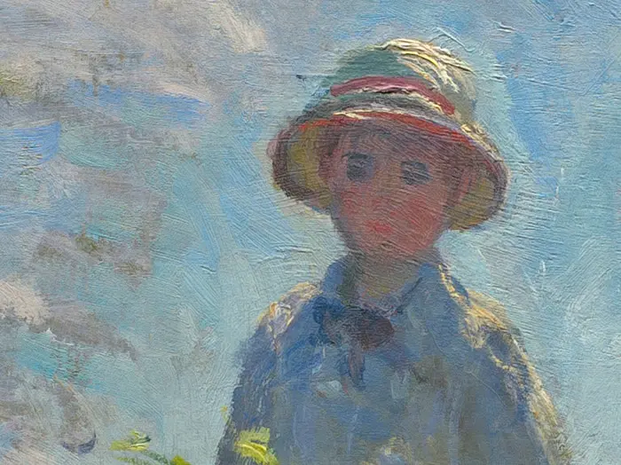 Claude Monet, Femme à l'ombrelle, 1875 (Détail 2)