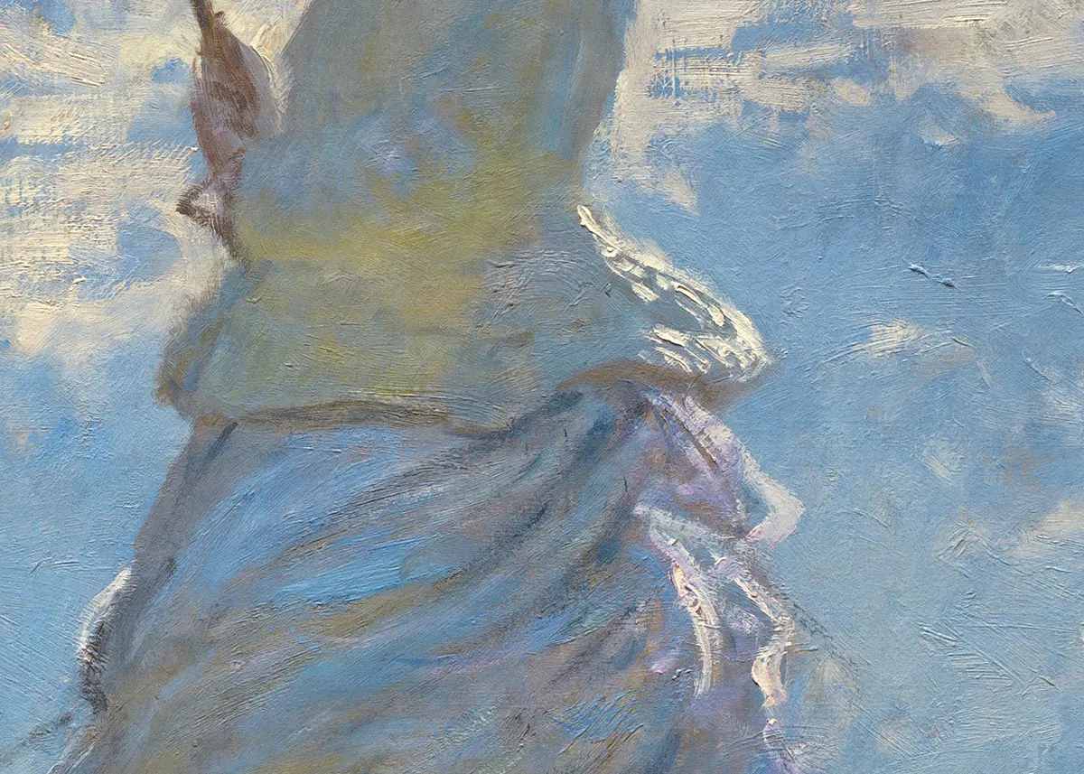 Claude Monet, Femme à l'ombrelle, 1875 (Détail 4)