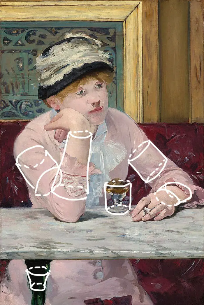 Edouard Manet, La Prune, 1878 (Forme)