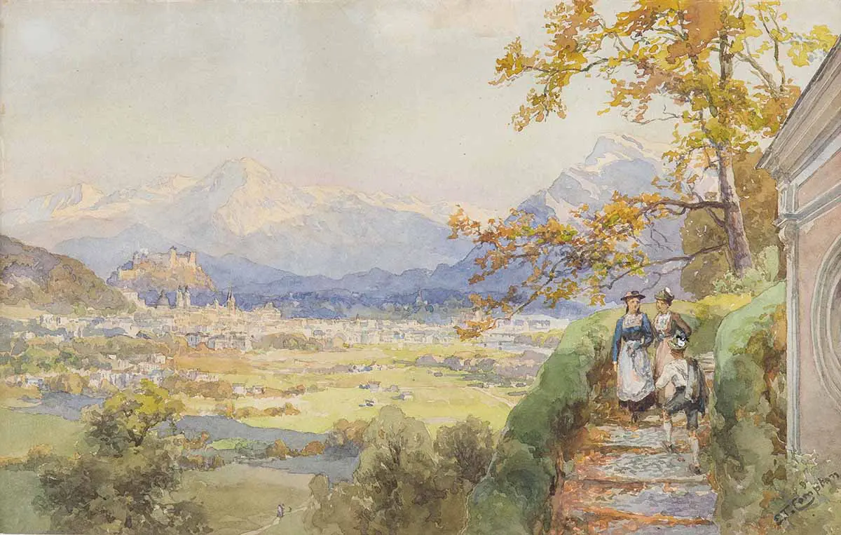 Edward Theodore Compton, Salzbourg par Maria Plain