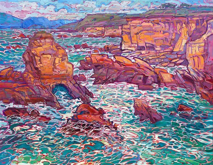 Erin Hanson, Mousse turquoise, 2021