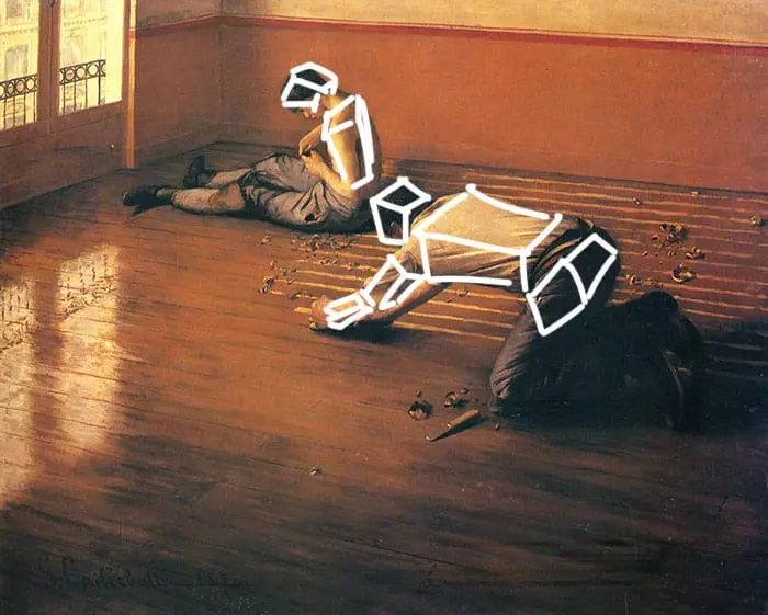 Gustave Caillebotte, Les Raboteuses de parquet, 1876 (Forme)