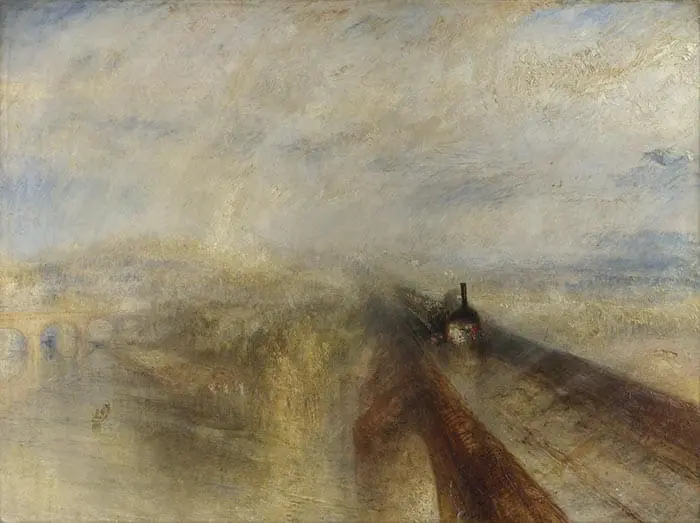 JMW Turner, Pluie, vapeur et vitesse - Le Great Western Railway, 1844
