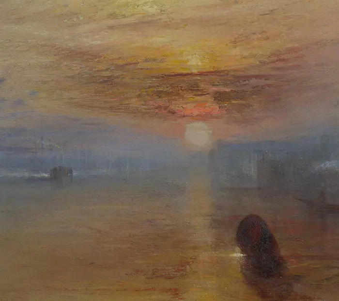 JMW Turner, The Fighting Temeraire, 1838 (Détail 1)