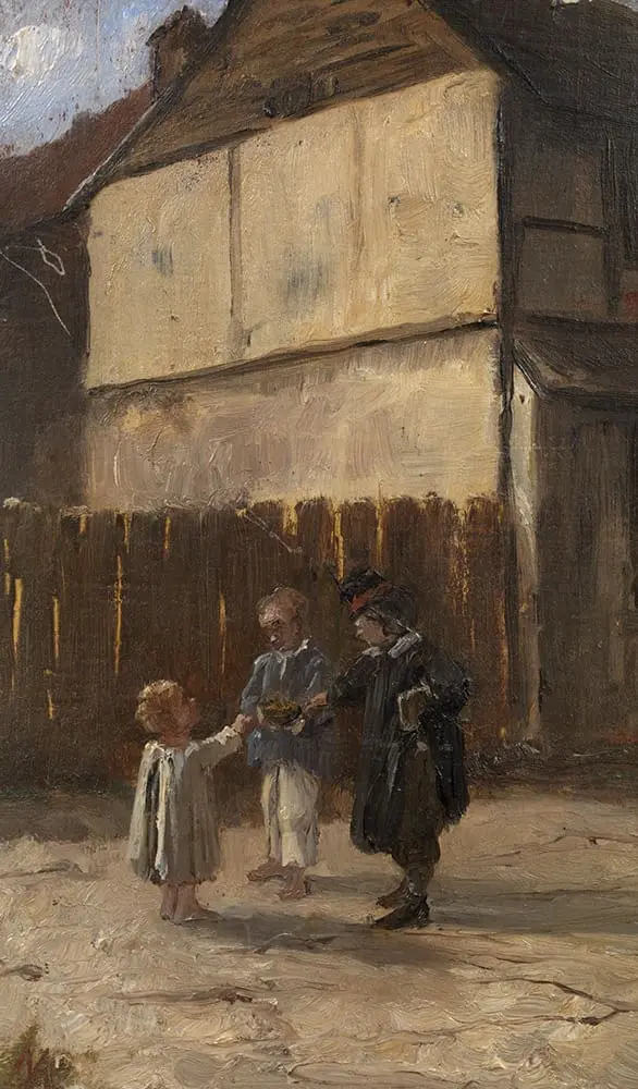 Marie Bashkirtseff, Garçons dans la cour