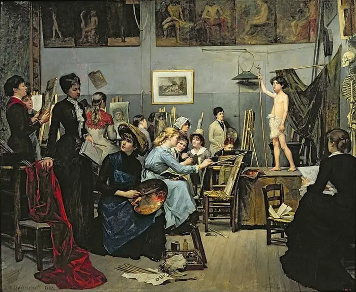 Marie Bashkirtseff, Dans l'atelier, 1881