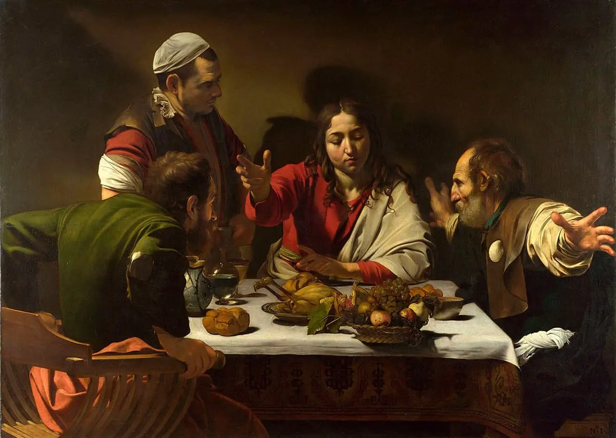 Michel-Ange Caravage, La Cène à Emmaüs, 1601