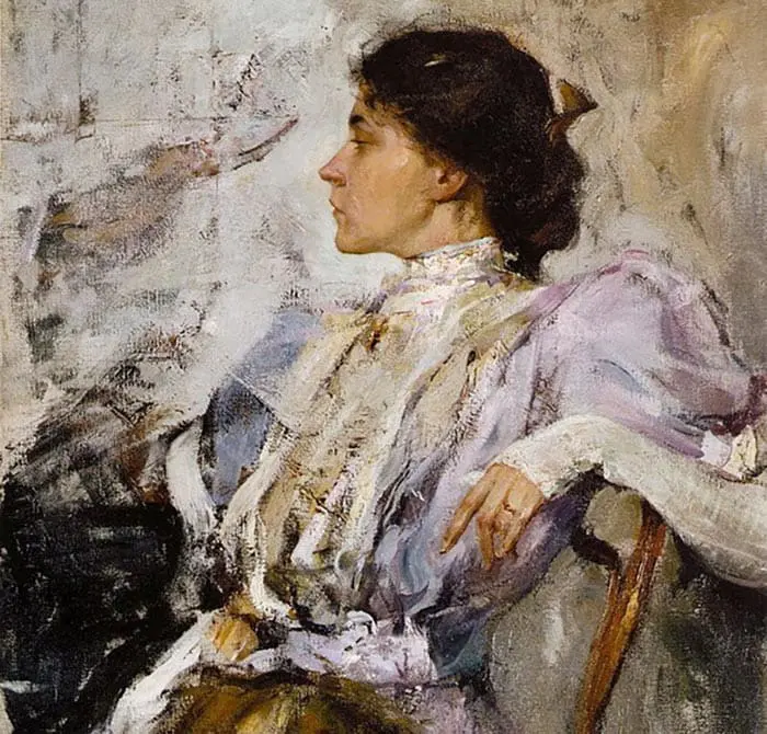 Nicolai Fechin, Dame aux lilas, 1908