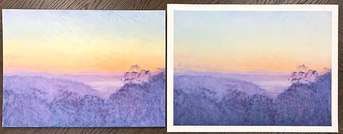 Impression contre original (2)