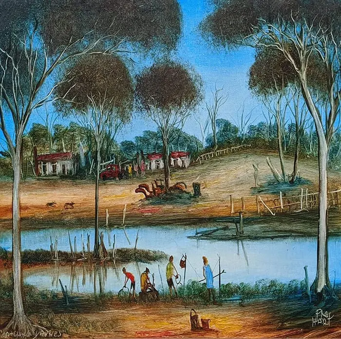 Pro Hart, Attraper des Yabbies (1)