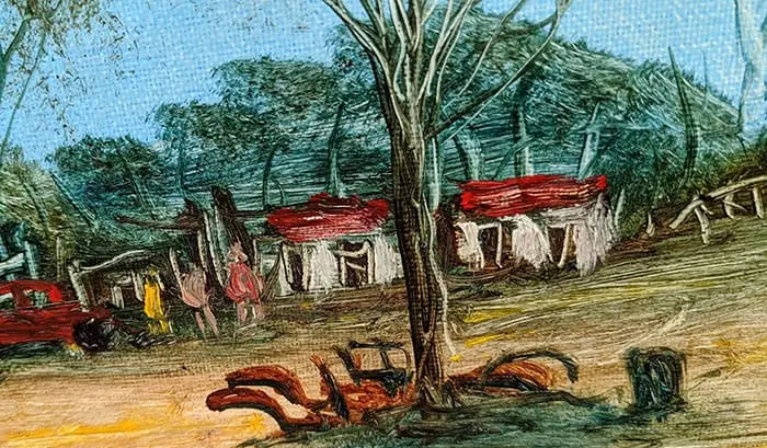 Pro Hart, attraper des Yabbies (2)