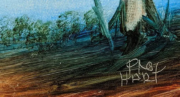 Pro Hart, attraper des Yabbies (3)