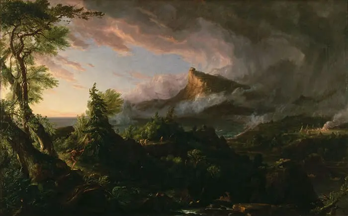 Thomas Cole, Le cours de l'Empire, L'État sauvage, 1833-1836