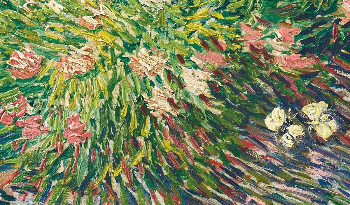 Vincent van Gogh, Pièce de jardin aux papillons, 1887 (détail 2)