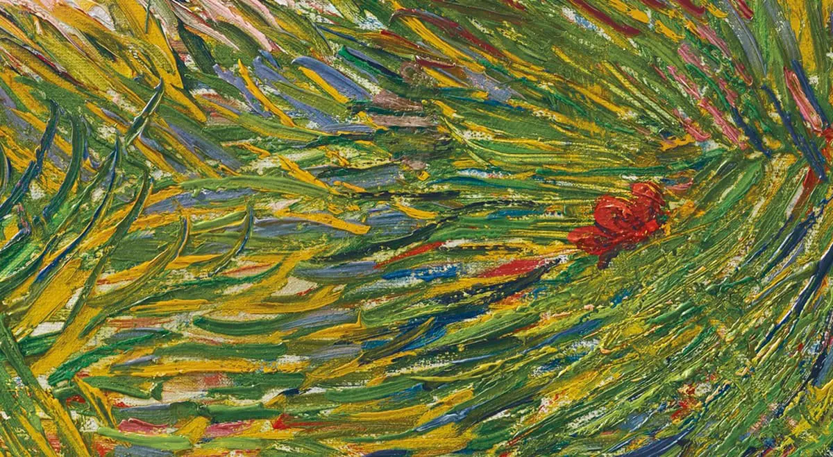 Vincent van Gogh, Pièce de jardin aux papillons, 1887 (détail 3)