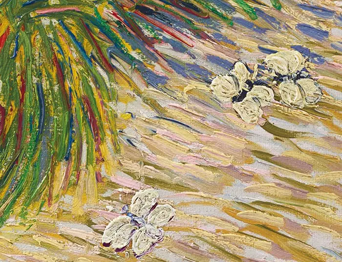 Vincent van Gogh, Pièce de jardin aux papillons, 1887 (Papillons blancs)