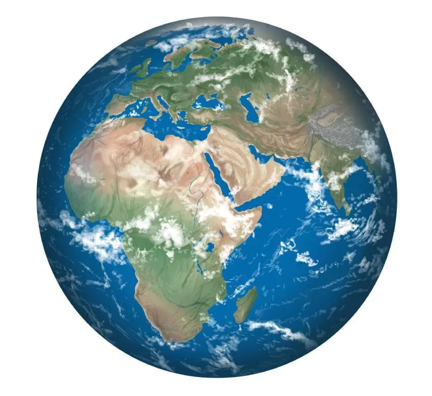 dessin de terre avec couleur