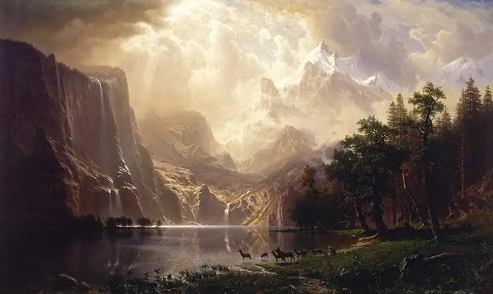 Albert Bierstadt, Parmi la Sierra Nevada, Californie, 1868