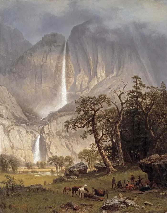 Albert Bierstadt, Cho-Looke, la chute de Yosemite, 1864