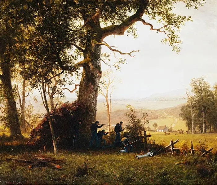 Albert Bierstadt, Guerre de guérilla, 1862