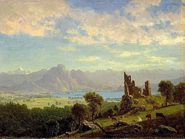 Albert Bierstadt, Scène au Tyrol, 1854