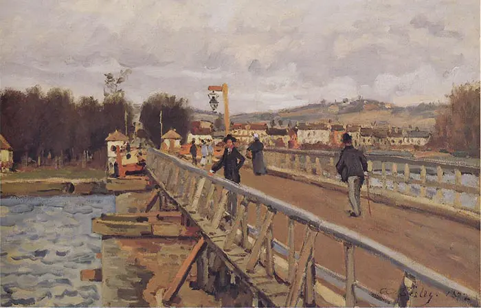 Alfred Sisley, Passerelle d'Argenteuil, 1872