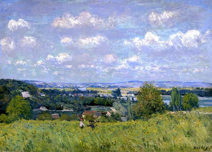 Alfred Sisley, Paysage au bord de la Seine, 1875
