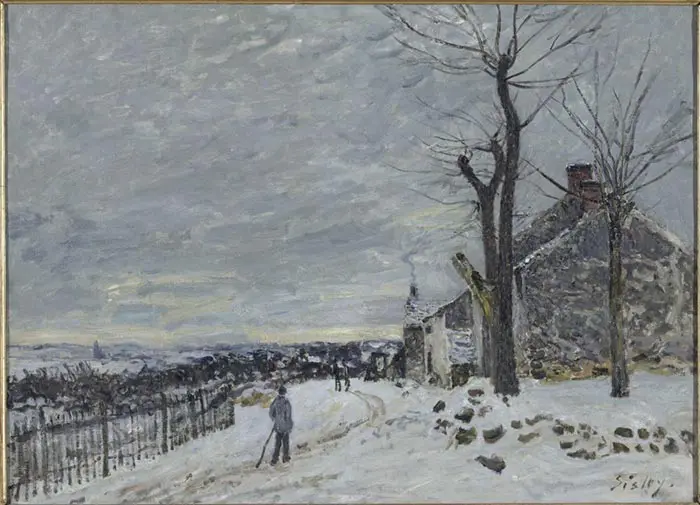 Alfred Sisley, Neige à Vienne-Nadon, 1880