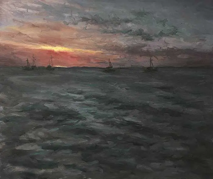 Dan Scott, Avant que le soleil ne se couche, Île Fraser, 2017 Dan Scott, Avant que le soleil ne se couche, Île Fraser, 2017