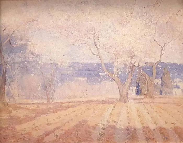 Charles Conder, Arbres fruitiers en fleurs, Alger, 1892