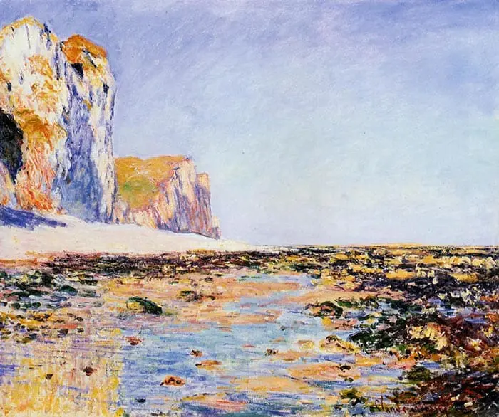 Claude Monet, Plage et falaises de Pourville, Effet matinal, 1882 Claude Monet, Plage et falaises de Pourville, Effet matinal, 1882