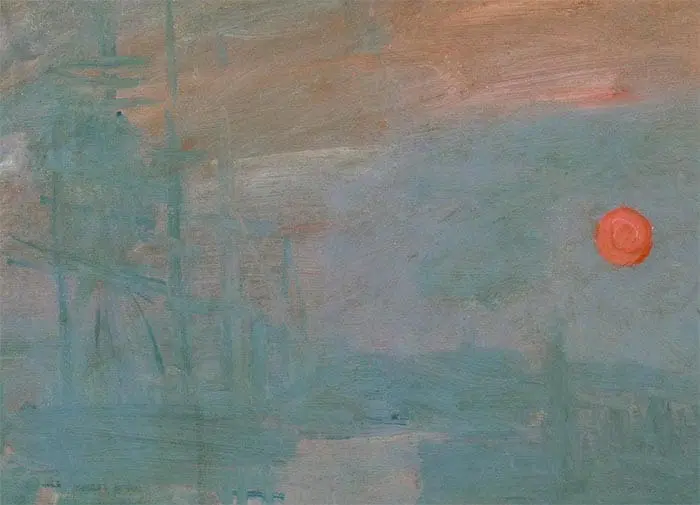 Claude Monet, Impression, lever de soleil, 1872 (gros plan 2)