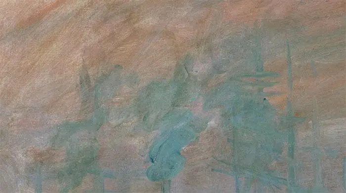 Claude Monet, Impression, lever de soleil, 1872 (gros plan 3)