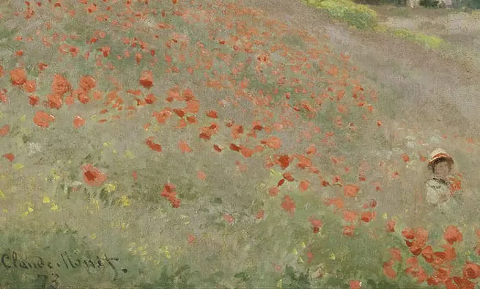 Claude Monet, Coquelicots, 1873 (Gros plan 1)
