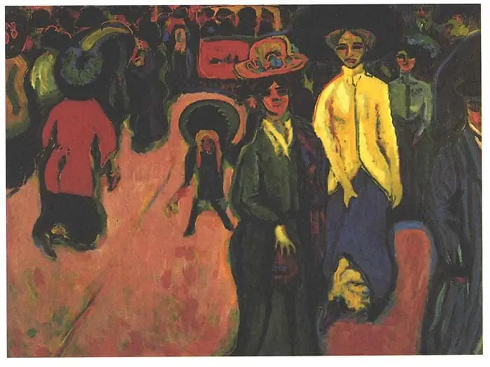 Ernst Ludwig Kirchner, Rue, 1908