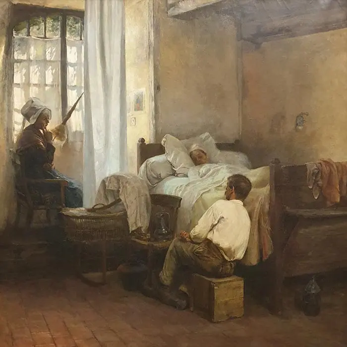 Gaston La Touche, Le premier-né, 1887 Gaston La Touche, Le premier-né, 1887