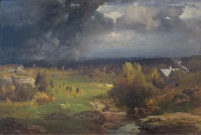George Inness, Fin d'un jour de tempête, vers 1881-1882 George Inness, Fin d'un jour de tempête, vers 1881-1882
