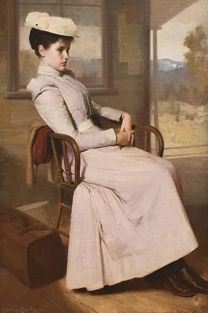 Gordon Coutts, En attente, vers 1895 Gordon Coutts, En attente, vers 1895