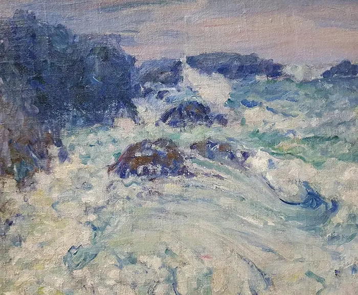 John Russell, Mer agitée, Morestil, vers 1900 John Russell, Mer agitée, Morestil, vers 1900