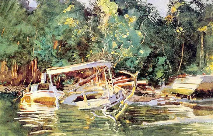 John Singer Sargent, Bateaux abandonnés, 1917