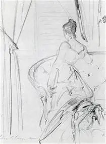 John Singer Sargent, Madame X (étude)