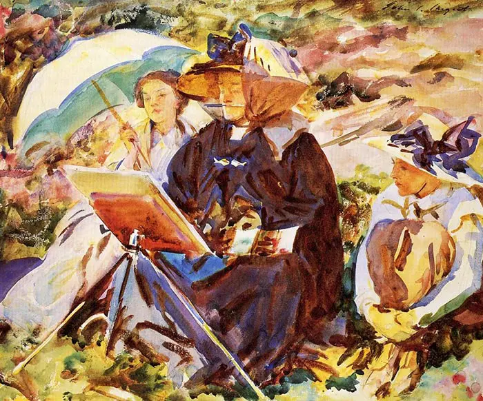 John Singer Sargent, Simplon.  Leçon, 1911