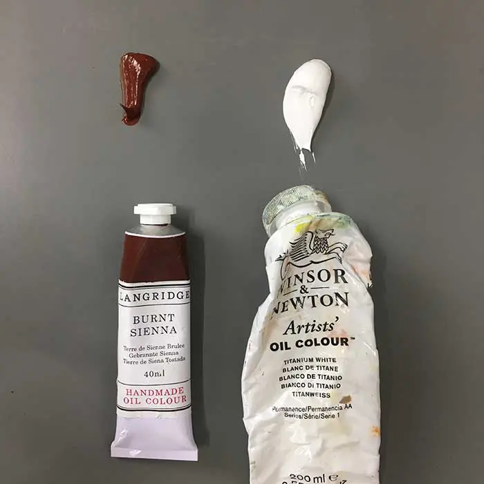 Tutoriel Lumière Et Ombre - Terre De Sienne Brûlée Et Blanc De Titane