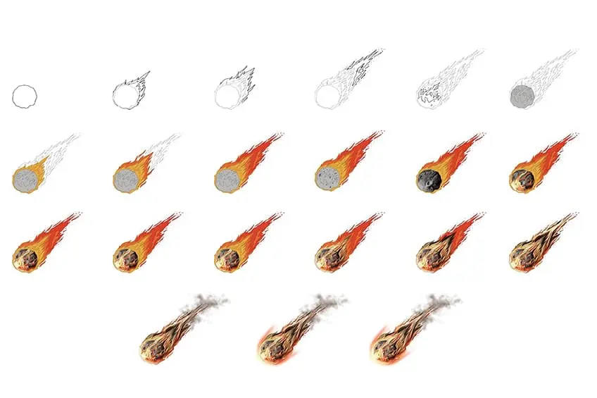 Collage de météores